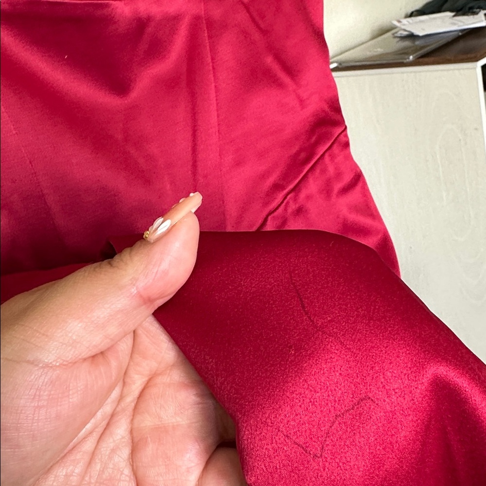 HOUSE OF CB XL  'Casimira' Wine Satin Corset Midi Dress NWOT - Picture 8 of 17